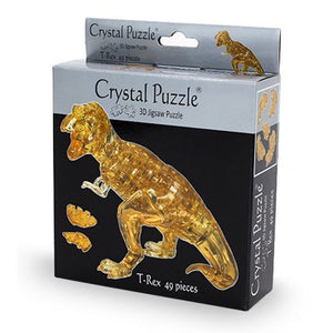 3D Brown T-rex Crystal Puzzle (49 Pieces)