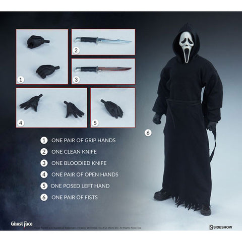 Image of Scream - Ghostface 1:6 Scale 12inch Action Figure