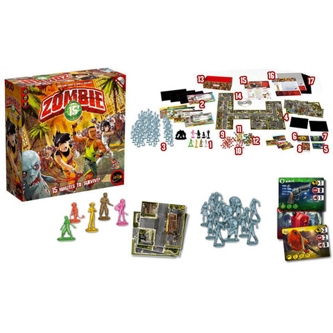 Image of Zombie 15 Board Game