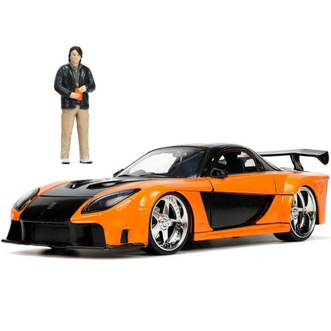Image of Fast and Furious - 1997 Mazda RX7 with Han 1:24 Scale Hollywood Ride