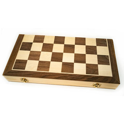 Image of LPG Wooden Folding Chess/Checkers/Backgammon Set 40cm