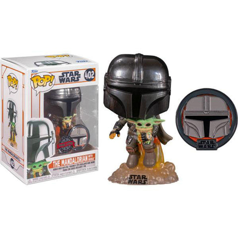 Star Wars: Across the Galaxy - Mandalorian US Exclusive Pop! Vinyl with Pin - 402