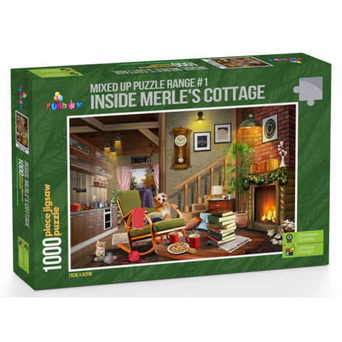 Image of Funbox Puzzle Inside Merles Cottage Puzzle 1,000 pieces