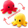Reversible Octopus Plushie- Red/Yellow